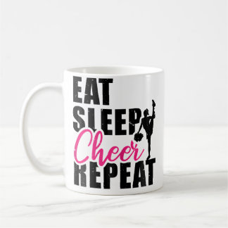 Eat Sleep Cheer Repeat Cheerleading Cheerleader Gy Coffee Mug