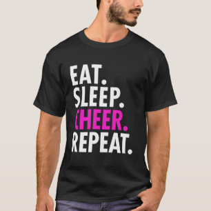 Eat Sleep Cheer Repeat Cheerleading Girls Women Gi T-Shirt