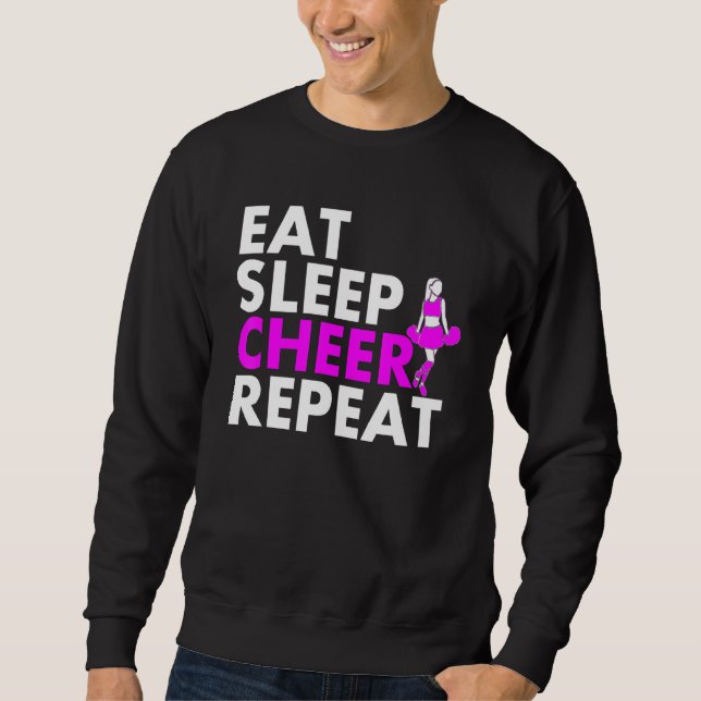 Eat Sleep Cheerleader Repeat Sweatshirt (Front)