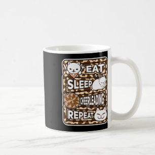 Eat Sleep Cheerleading Repeat Kids Cheerleading Lo Coffee Mug