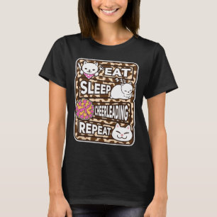 Eat Sleep Cheerleading Repeat Kids Cheerleading Lo T-Shirt
