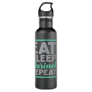 Eat Sleep Clarinet Repeat Clarinet Clarinetist Mus 710 Ml Water Bottle