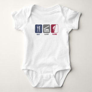 Eat Sleep Climb - Guy 2 Baby Bodysuit