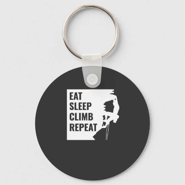 Eat Sleep Climb Repeat Key Ring (Front)