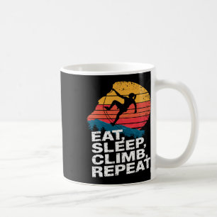 Eat Sleep Climb Repeat - Rock Climbing And Boulder Coffee Mug