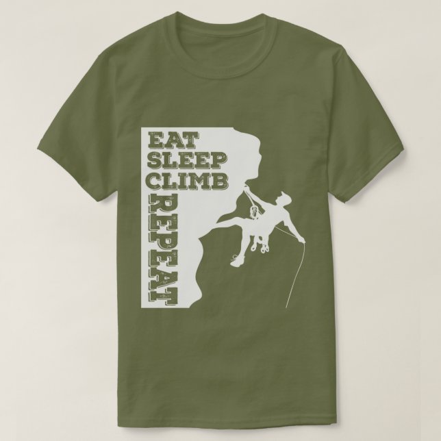 Eat Sleep Climb Repeat T-Shirt (Design Front)