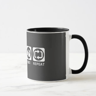 eat sleep code mug