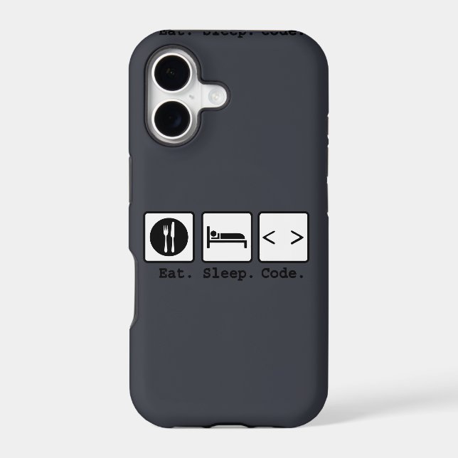 eat sleep code Nerd Wear (Back)