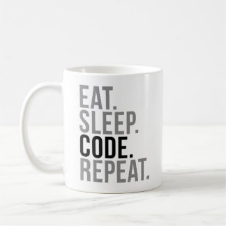 Eat Sleep Code Repeat Coffee Mug