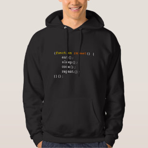Eat Sleep Code Repeat - Funny Hoodie