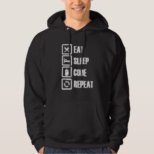 EAT SLEEP CODE REPEAT HOODIE