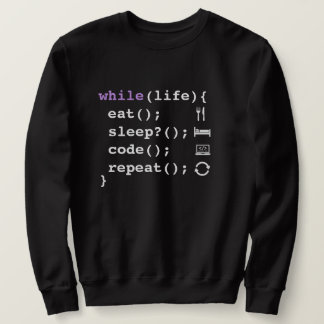 Eat Sleep Code Repeat – Minimal Programmer Sweatshirt