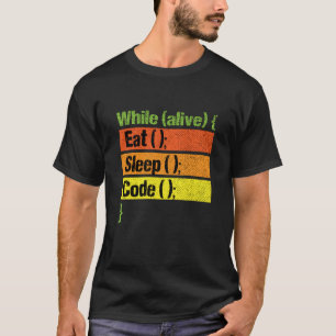 Eat Sleep Code Repeat Programming Coding Developer T-Shirt
