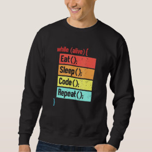 Eat Sleep Code Repeat Software Engineer Developer  Sweatshirt