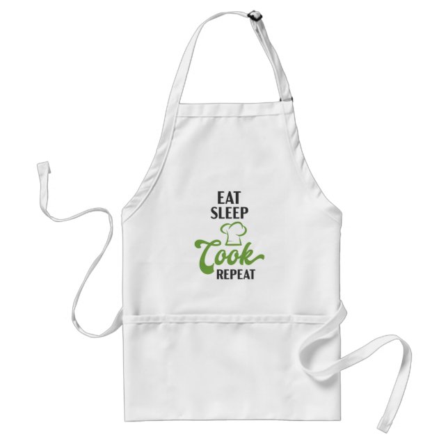 Eat Sleep Cook Repeat Chef Gift Standard Apron (Front)
