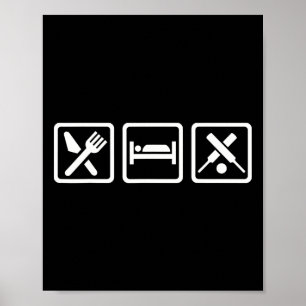 Eat Sleep Cricket  Poster