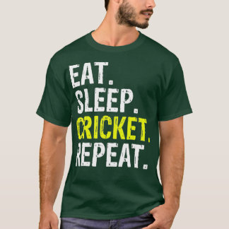 Eat Sleep Cricket Repeat Gift Sports  T-Shirt