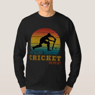 Eat Sleep Cricket Repeat T-Shirt