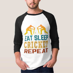 Eat Sleep Cricket Repeat T-Shirt