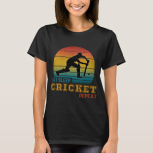 Eat Sleep Cricket Repeat T-Shirt