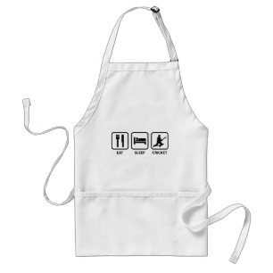 Eat Sleep Cricket Standard Apron