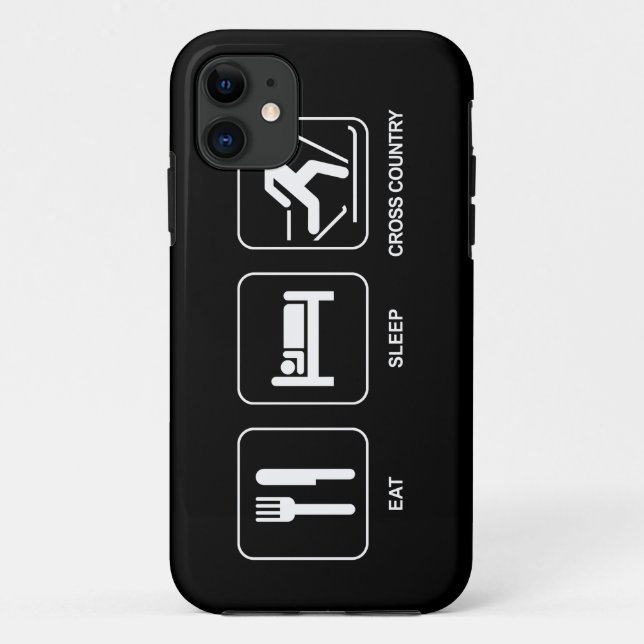 Eat Sleep Cross Country Case-Mate iPhone Case (Back)