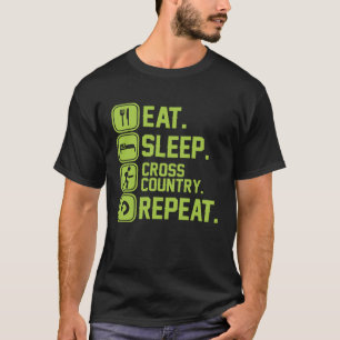 Eat sleep cross country repeat runner jogger T-Shirt
