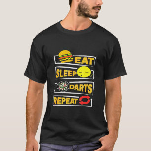 Eat Sleep Darts Repeat  Funny Darts Lovers  Player T-Shirt