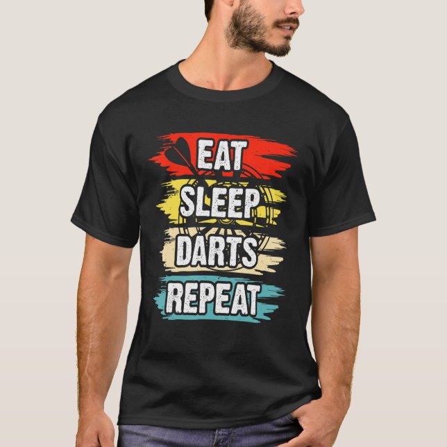 Eat Sleep Darts Repeat T-Shirt (Front)
