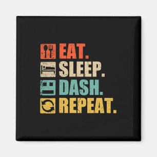 Eat Sleep Dash Repeat Video Game Magnet