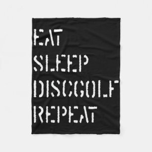 Eat Sleep Disc Golf Repeat _1  Fleece Blanket