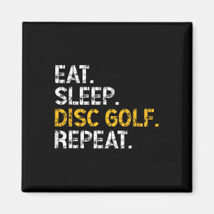 Eat Sleep Disc Golf Repeat Disc Golf Player Funny Magnet