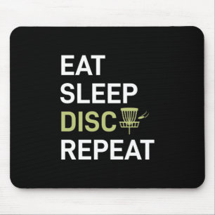 Eat Sleep Disc Golf Repeat Mouse Pad
