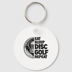 Eat Sleep Disc Golf Repeat Sports Frolfer Athlete  Key Ring