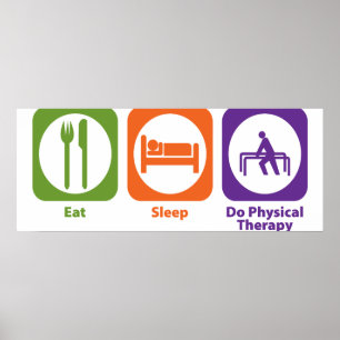 Eat Sleep Do Physical Therapy Poster
