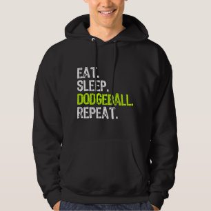Eat Sleep Dodgeball Repeat Player Lover Funny Hoodie
