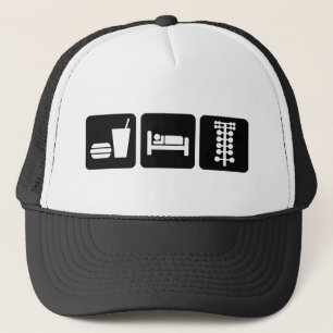 Eat Sleep Drag Race Trucker Hat