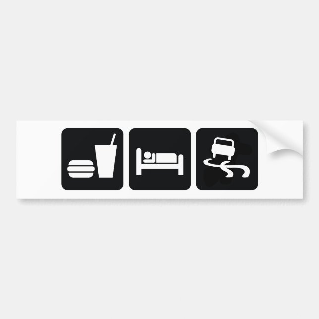 Eat Sleep Drift Bumper Sticker (Front)