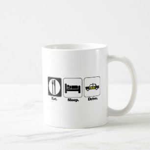 eat sleep drive taxi coffee mug