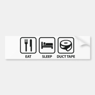 Eat Sleep Duct Tape Bumper Sticker
