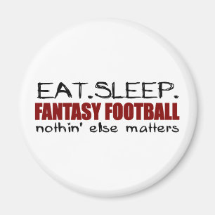Eat Sleep Fantasy Football Magnet