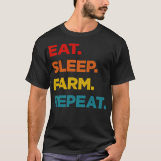 Eat Sleep Farm Repeat T-Shirt