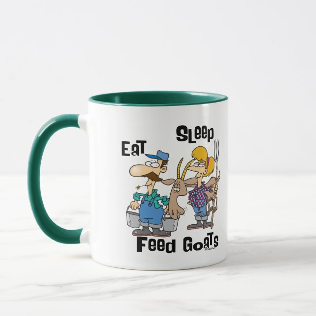 Eat Sleep Feed Goats Mug (Left)