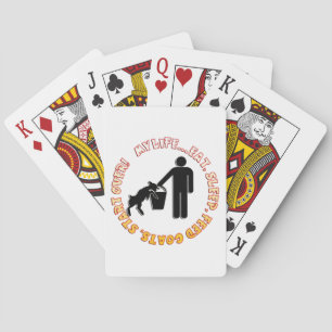 EAT SLEEP FEED GOATS - MY LIFE! PLAYING CARDS