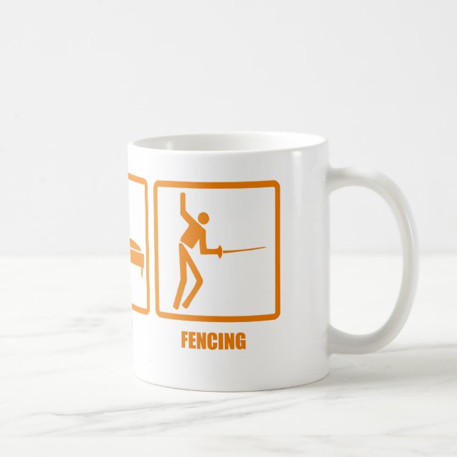 Eat Sleep Fencing Coffee Mug (Right)
