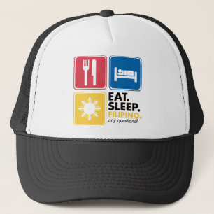 Eat Sleep Filipino Trucker Hat