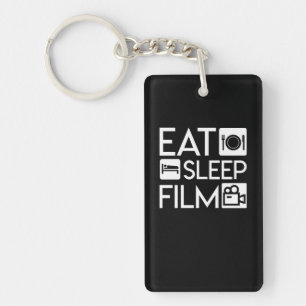 Eat Sleep Film Director Funny Gift Key Ring