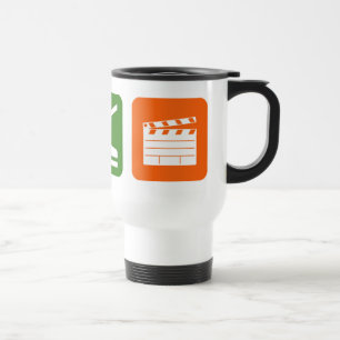 Eat Sleep Film Production Travel Mug