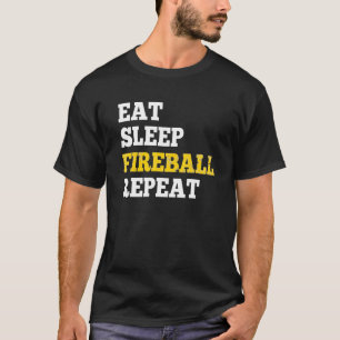 Eat Sleep Fireball Repeat For Rpg Gamers T-Shirt