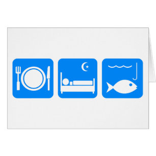 Eat Sleep Fish blue